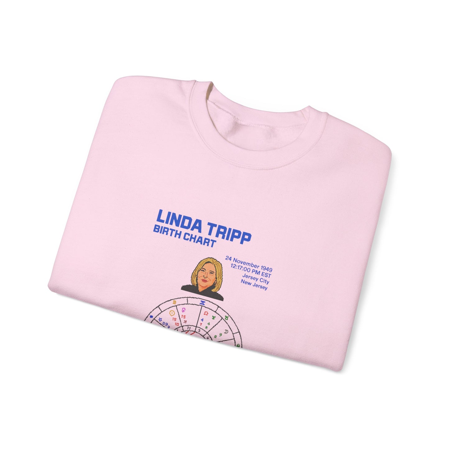 Linda Tripp Birth Chart Sweatshirt