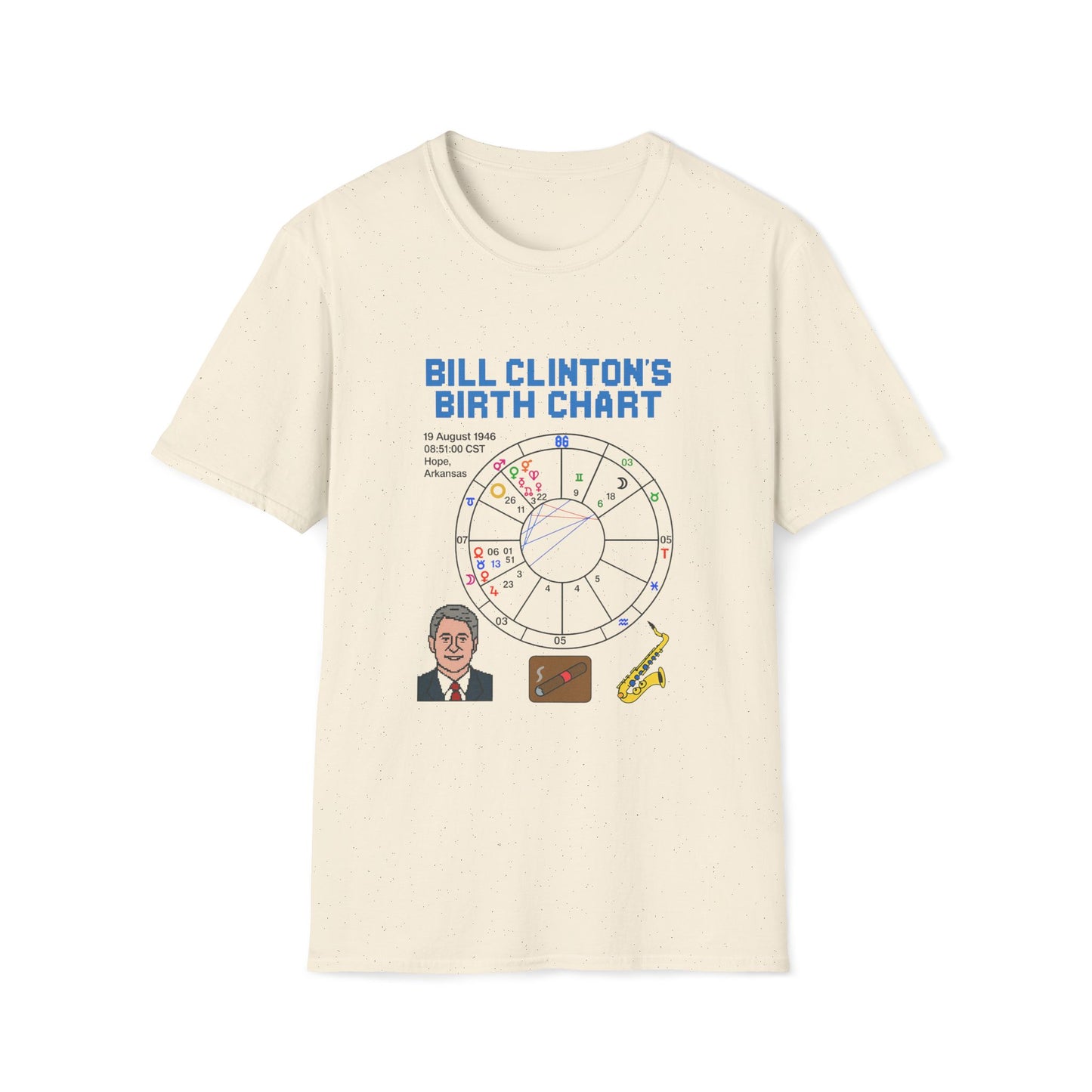 Slick Willy Birth Chart T-Shirt