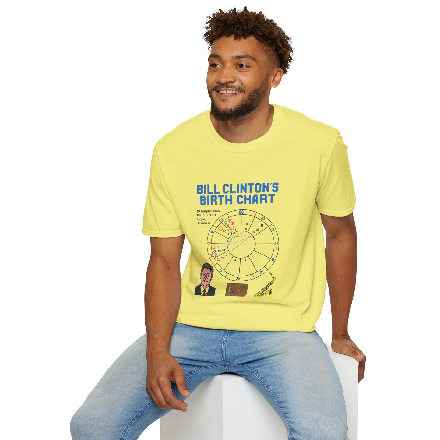 Slick Willy Birth Chart T-Shirt