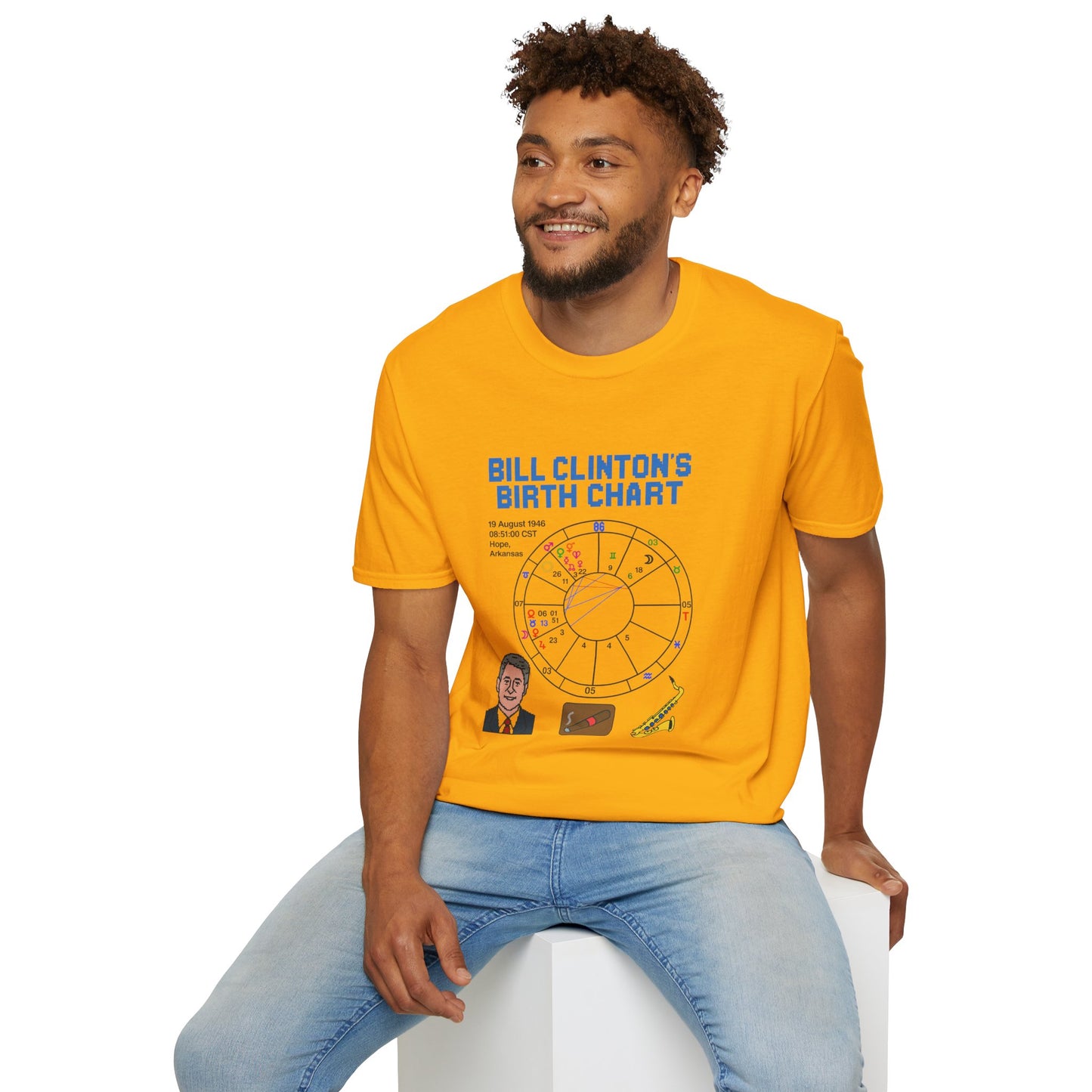 Slick Willy Birth Chart T-Shirt
