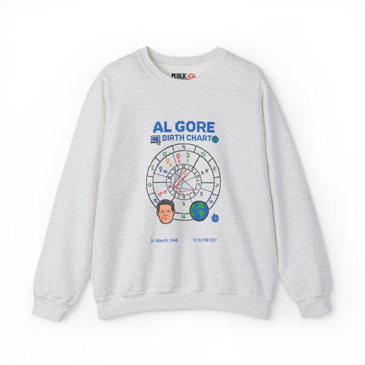 Al Gore Birth Chart Sweatshirt