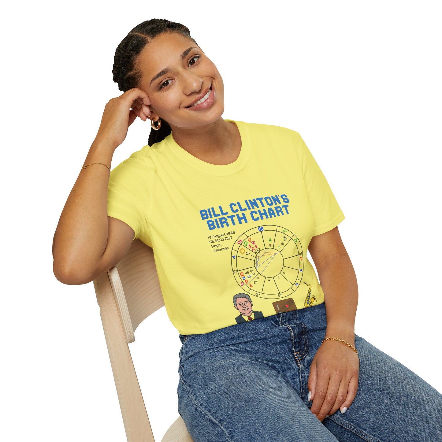 Slick Willy Birth Chart T-Shirt