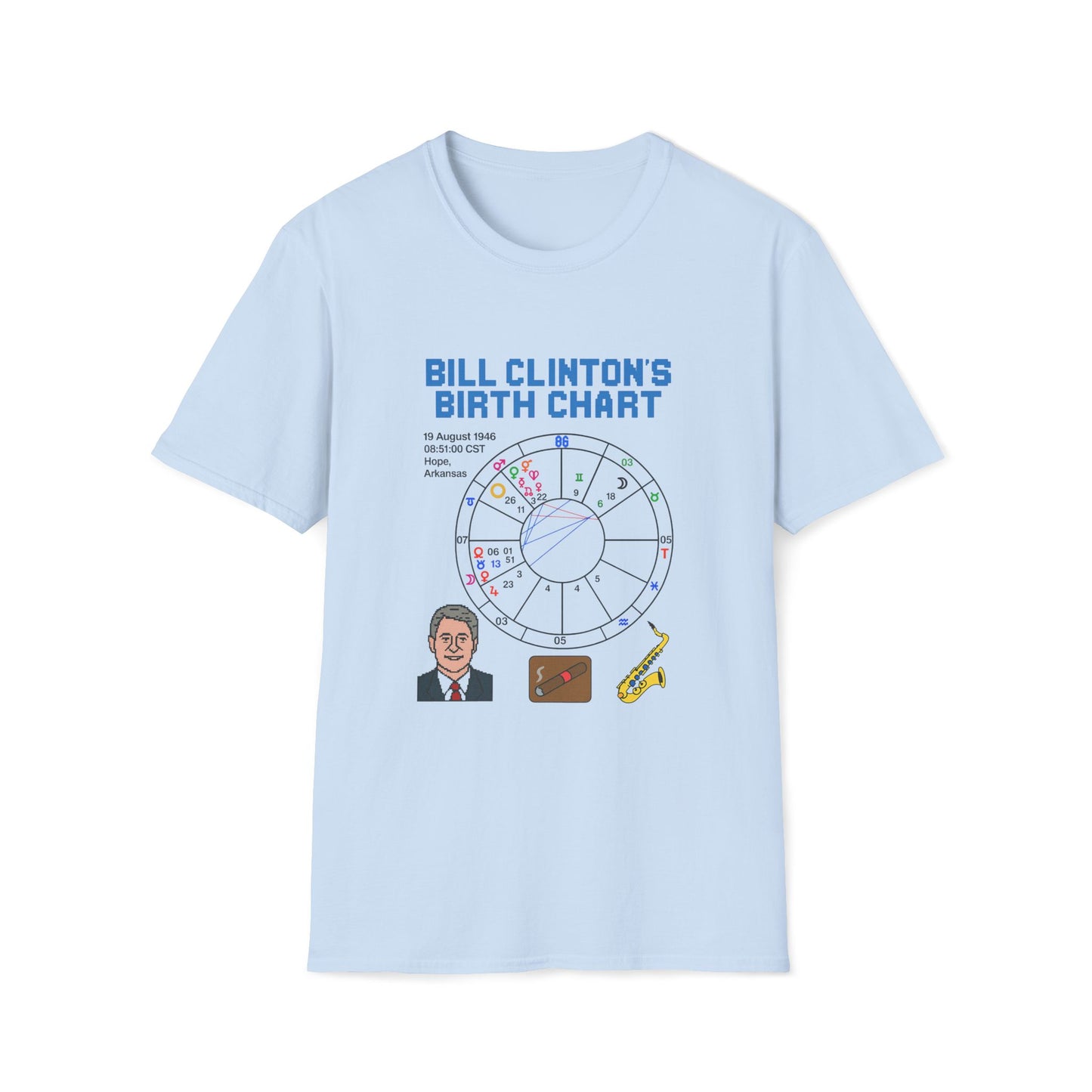 Slick Willy Birth Chart T-Shirt