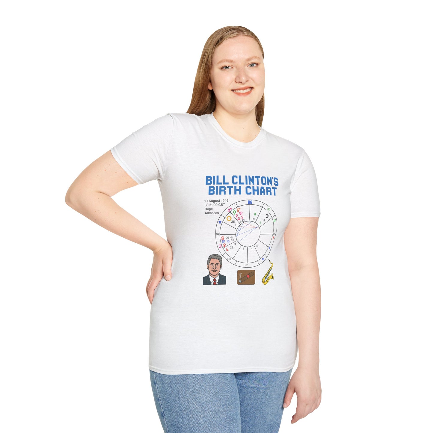 Slick Willy Birth Chart T-Shirt