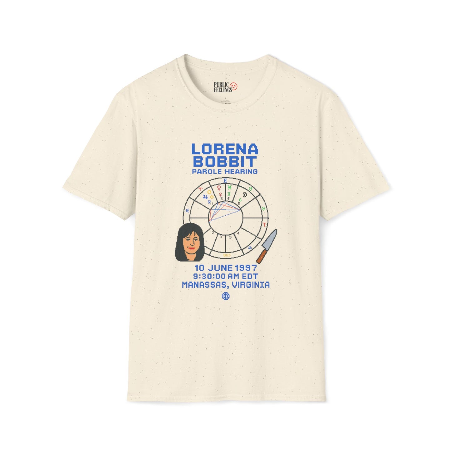 Lorena's Parole Hearing Astrology Chart Tee