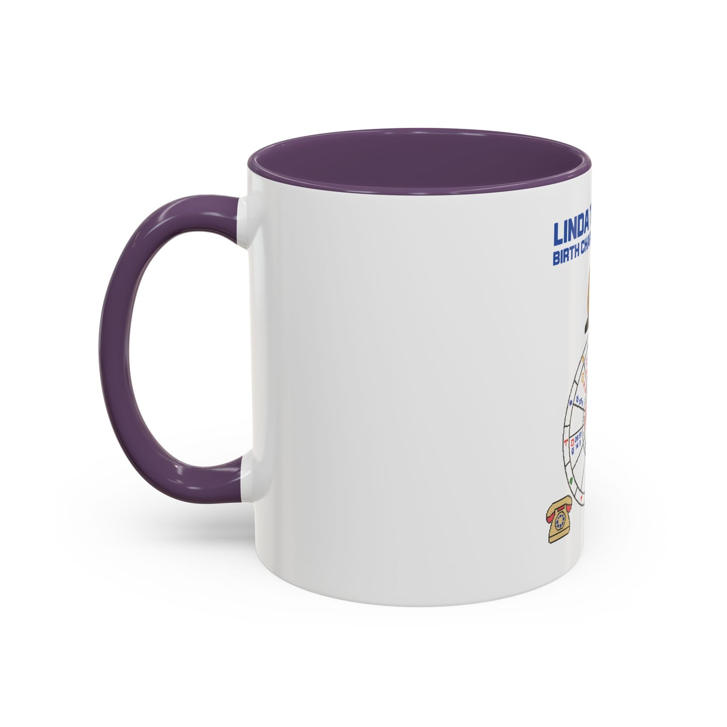 Linda Tripp Birth Chart Ceramic Coffee Mug