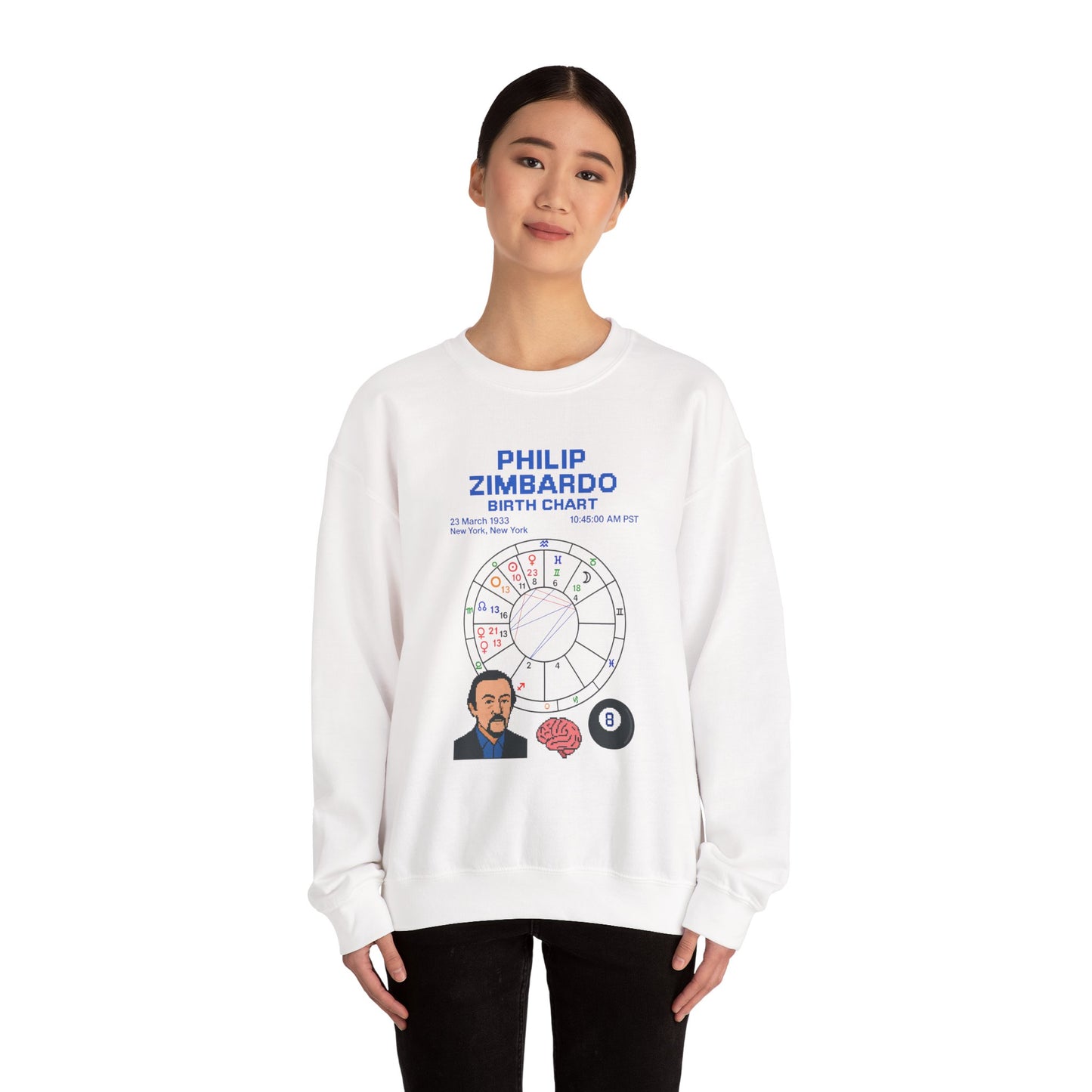 Dr. Zimbardo Birth Chart Sweatshirt