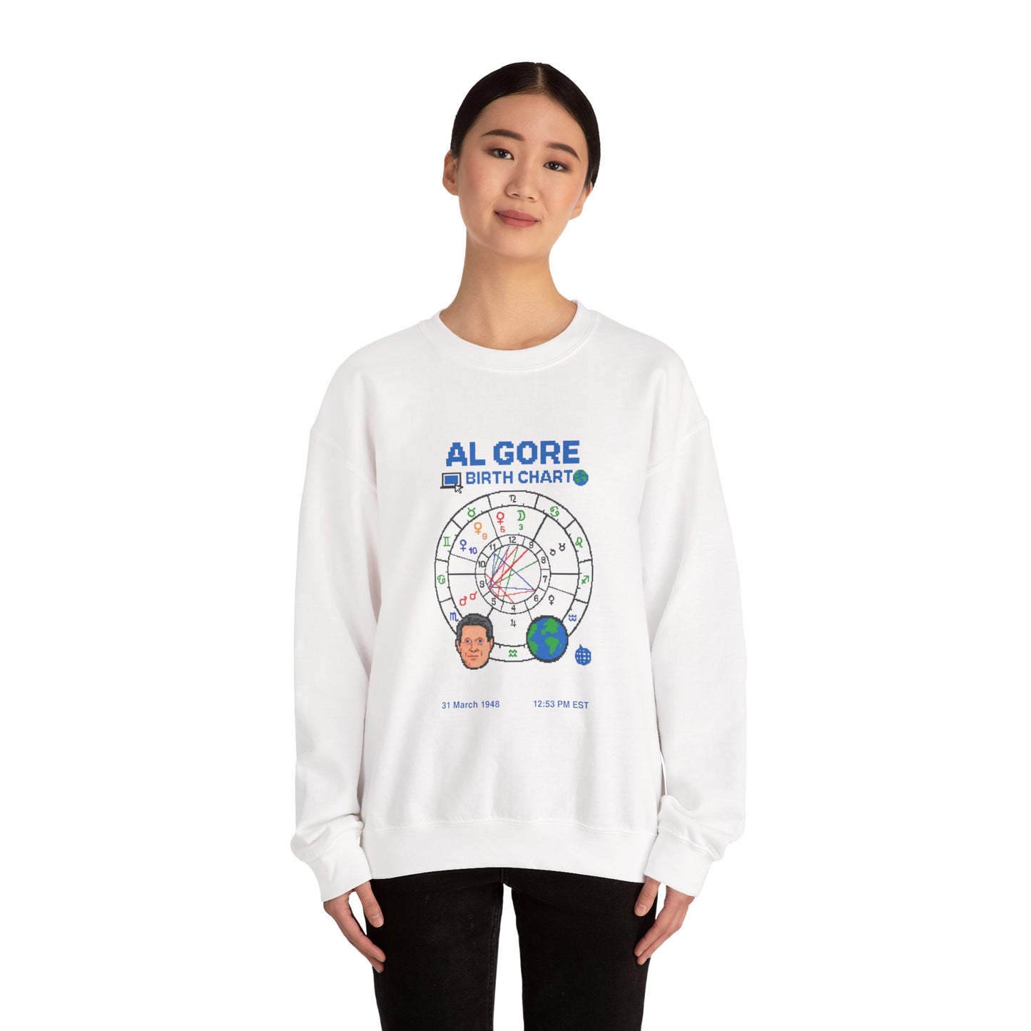 Al Gore Birth Chart Sweatshirt