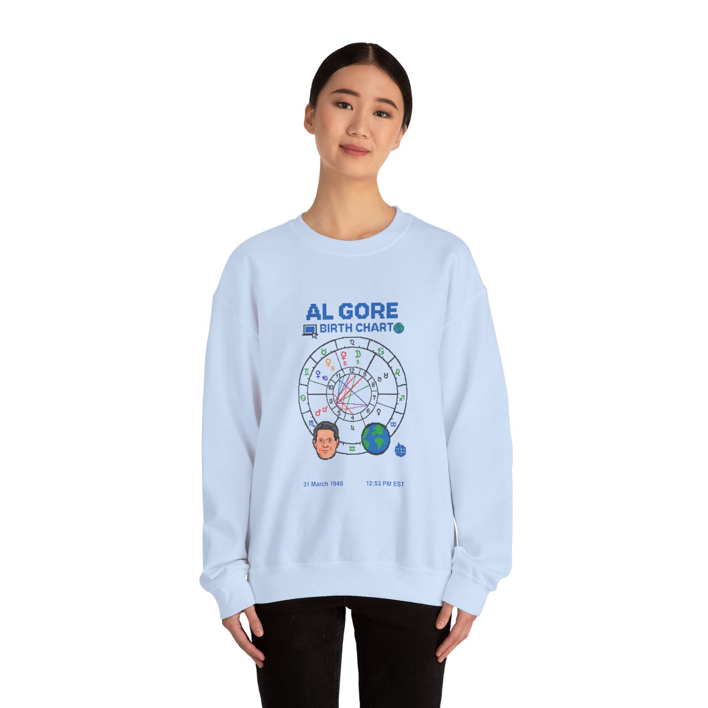 Al Gore Birth Chart Sweatshirt