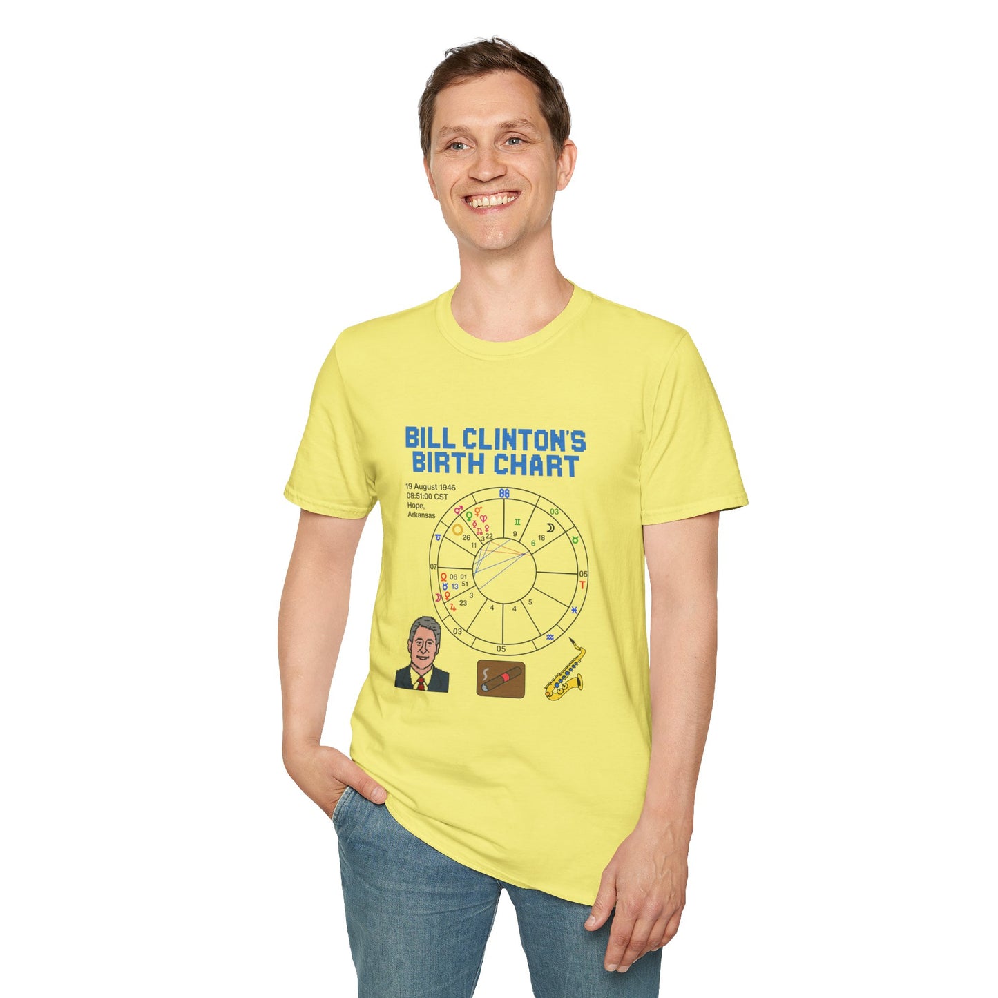 Slick Willy Birth Chart T-Shirt