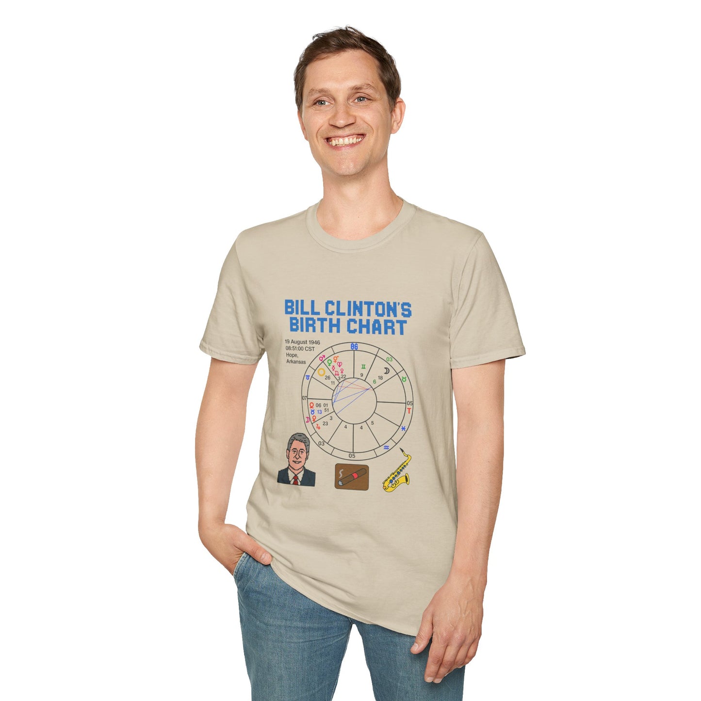 Slick Willy Birth Chart T-Shirt