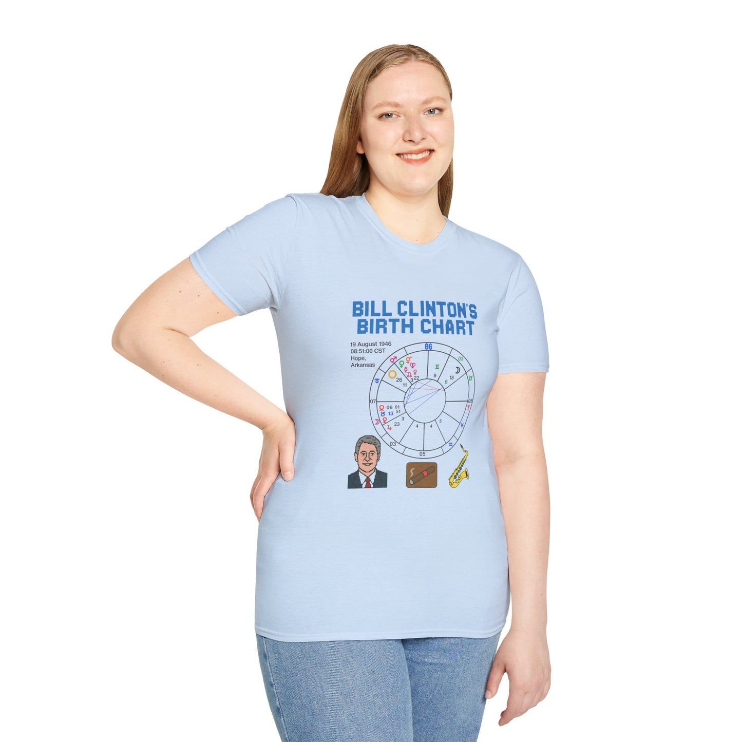 Slick Willy Birth Chart T-Shirt