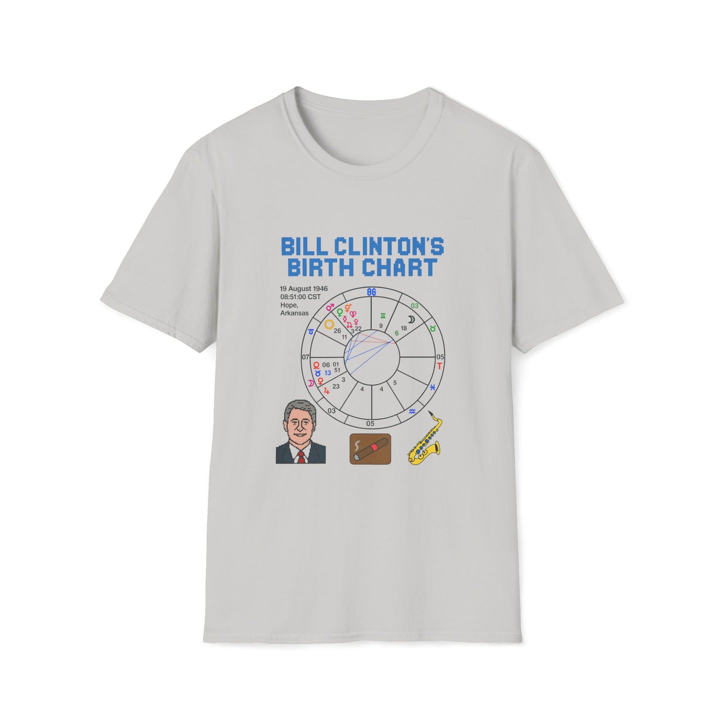 Slick Willy Birth Chart T-Shirt