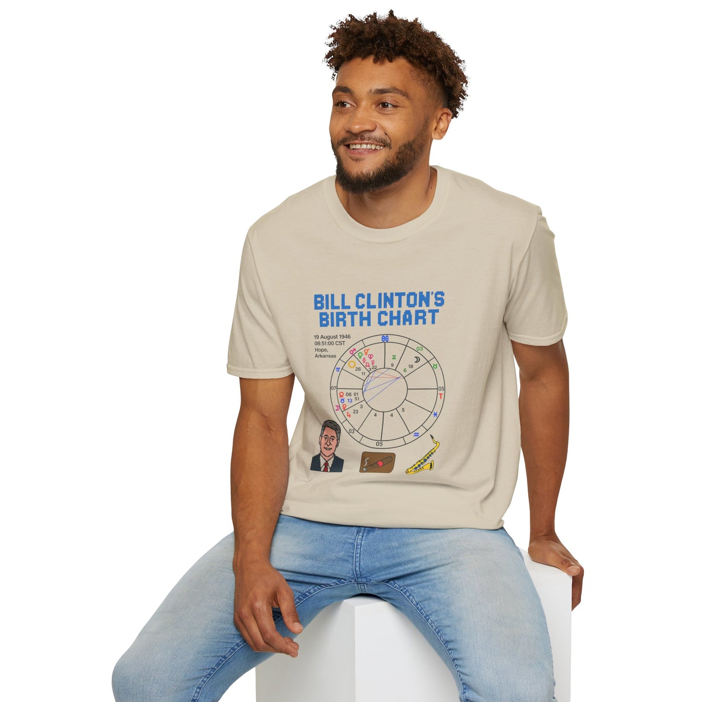 Slick Willy Birth Chart T-Shirt