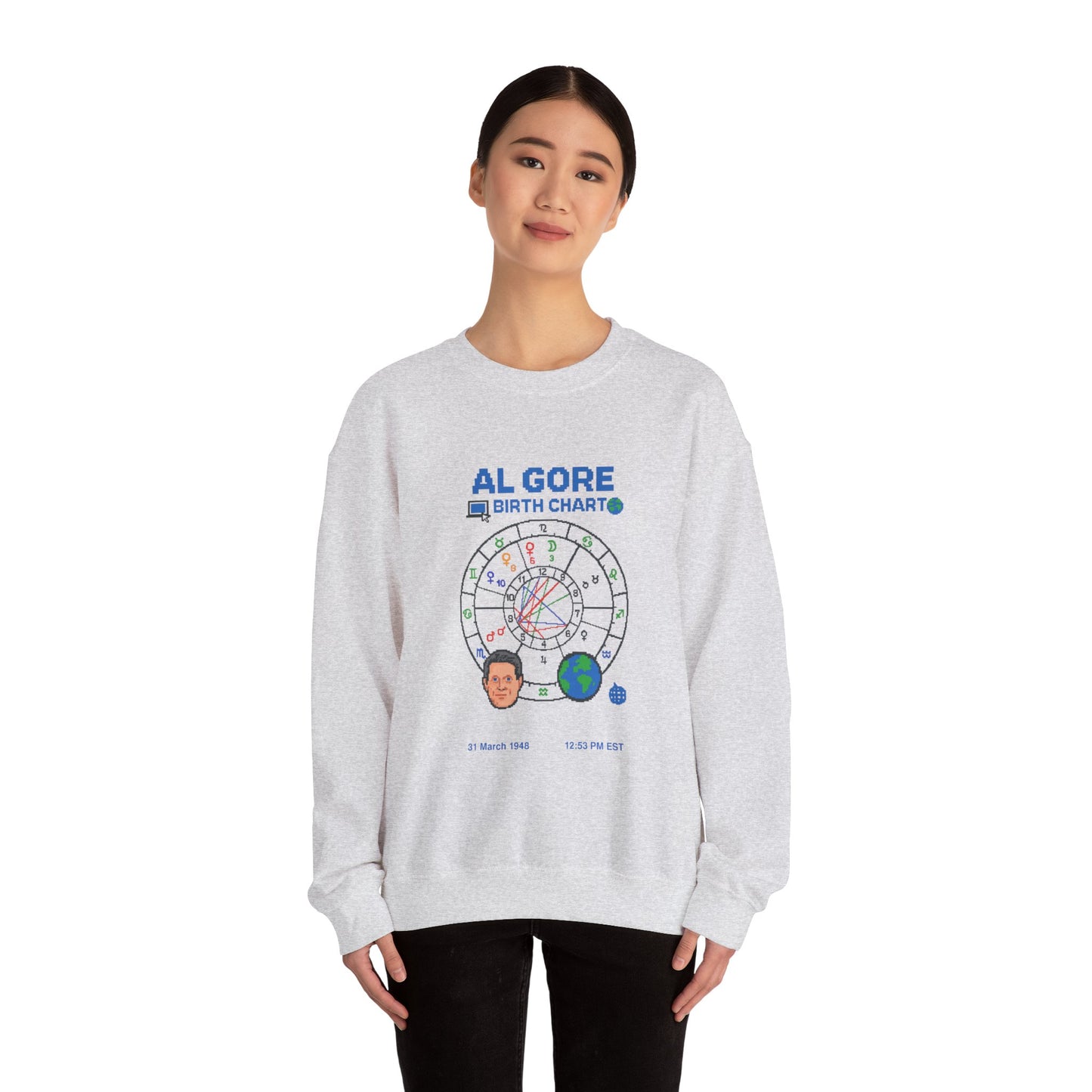 Al Gore Birth Chart Sweatshirt