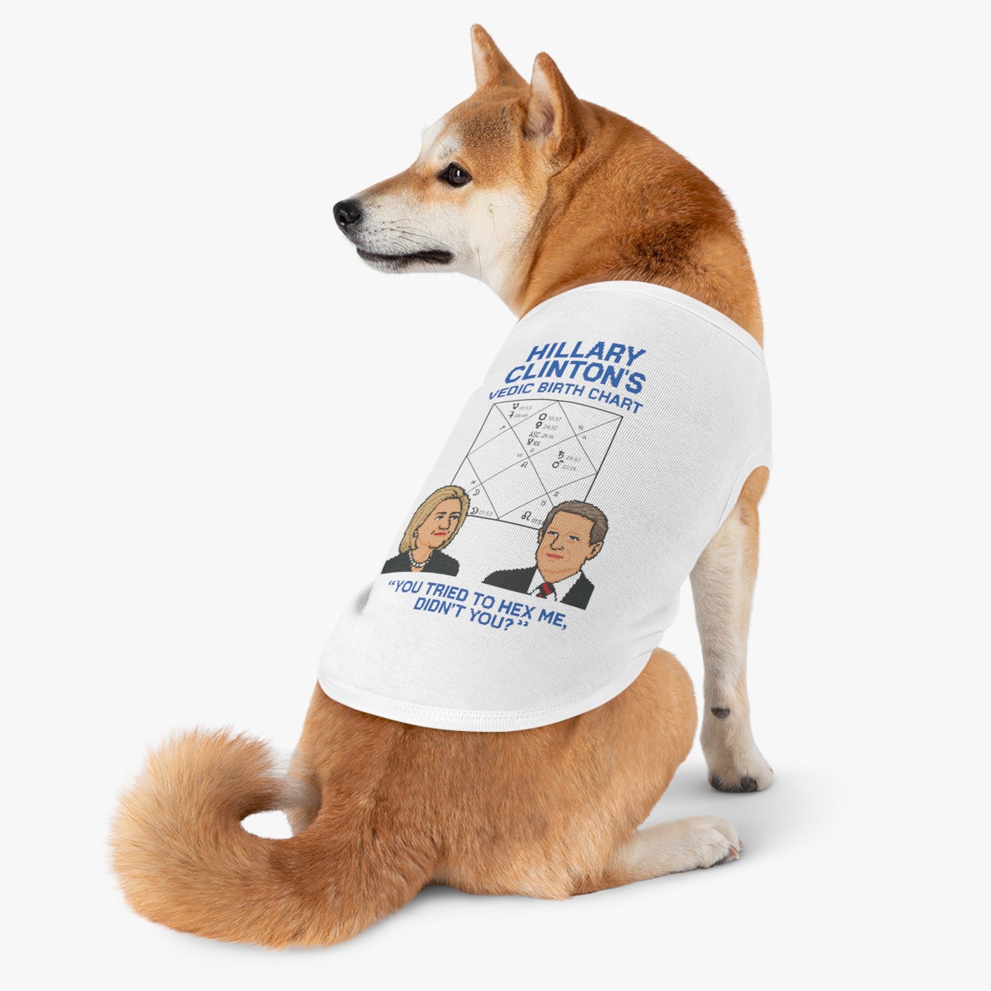 Hillary's Vedic Birth Chart Pet Tank Top