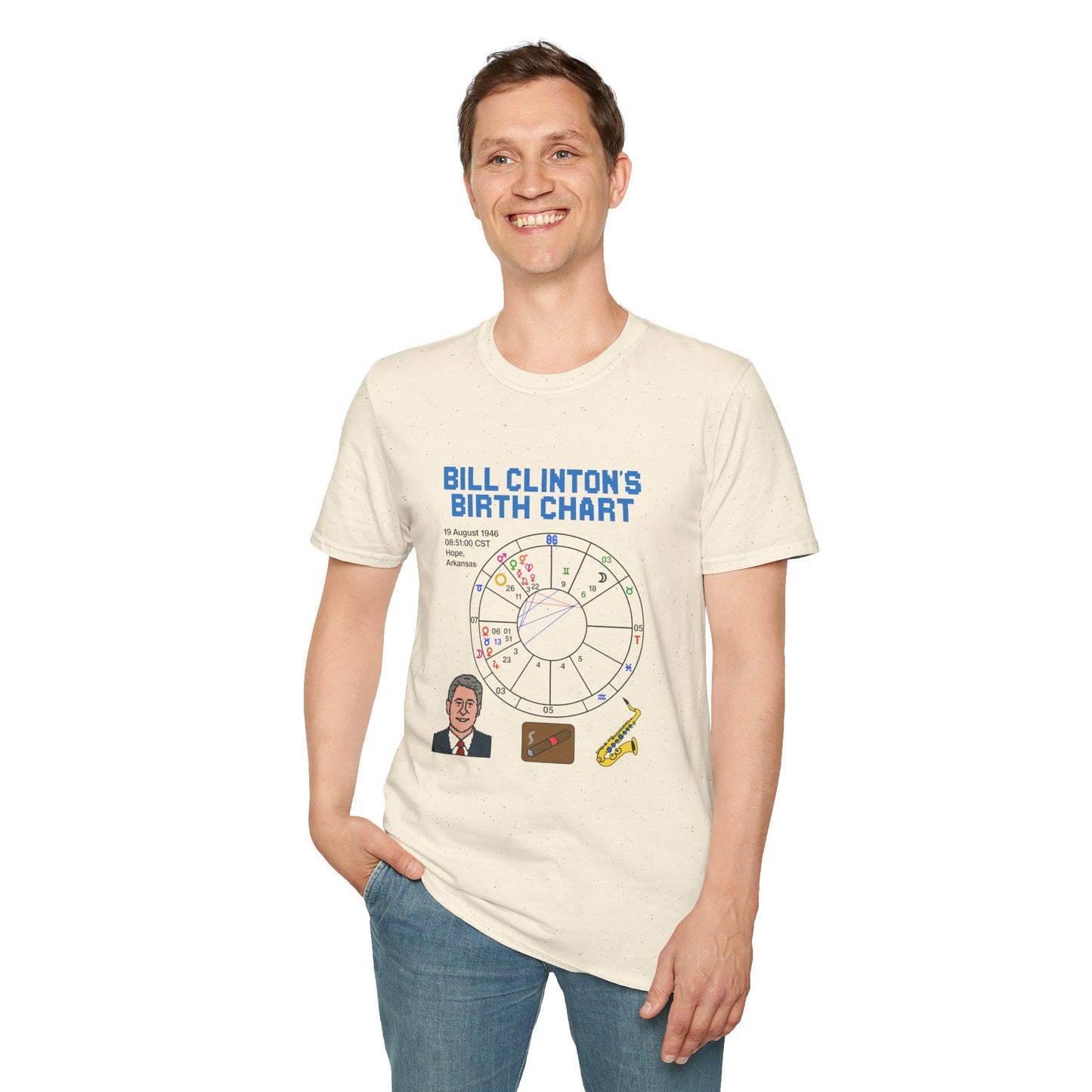 Slick Willy Birth Chart T-Shirt