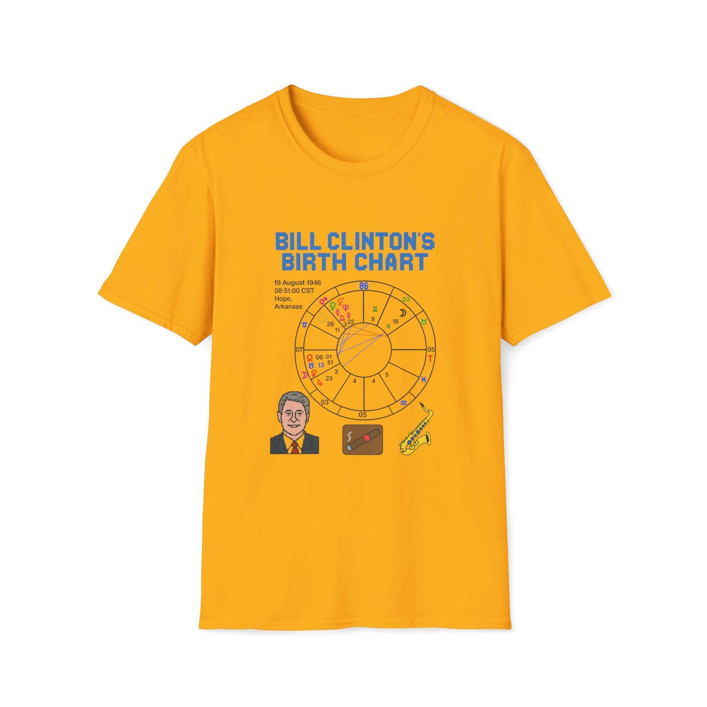 Slick Willy Birth Chart T-Shirt