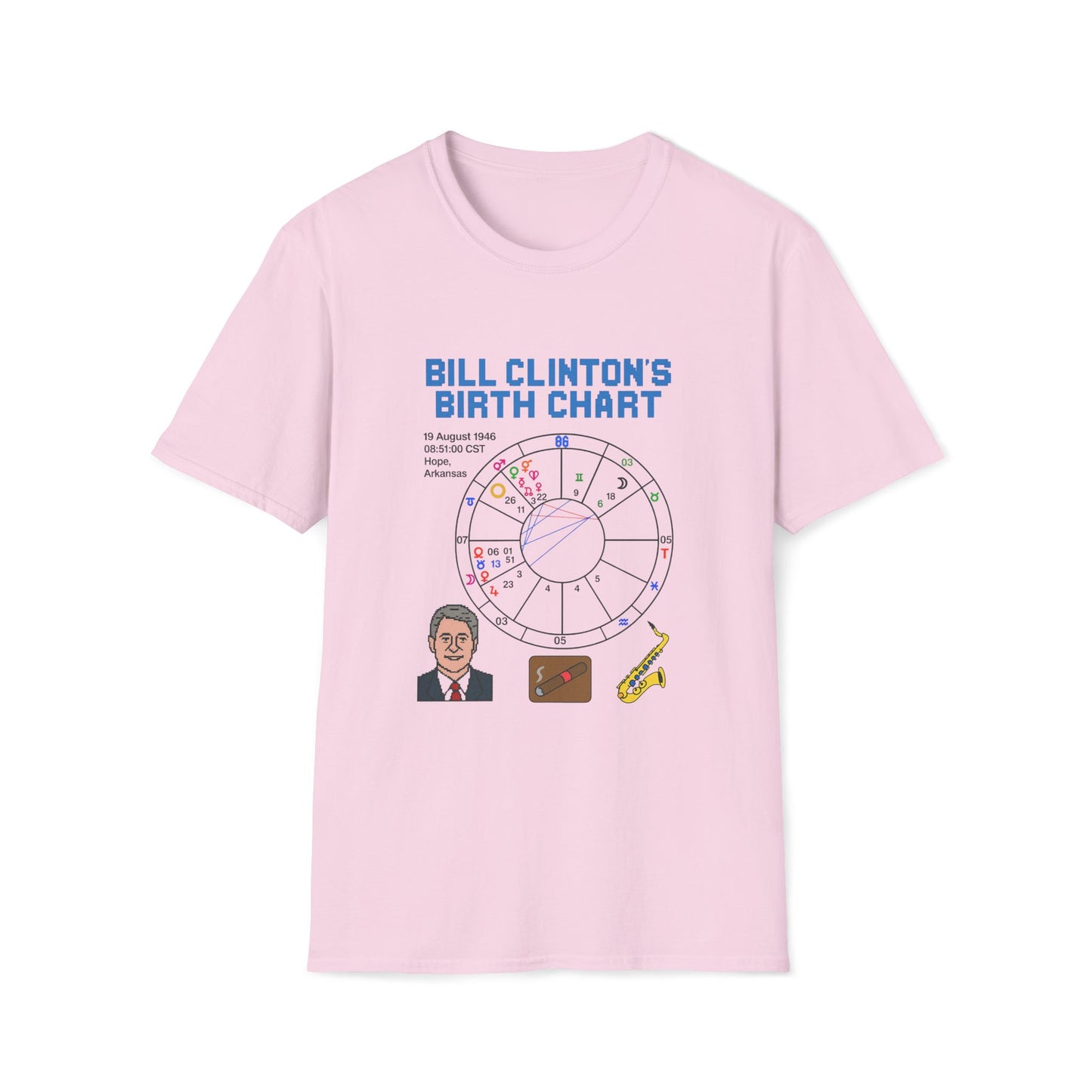Slick Willy Birth Chart T-Shirt