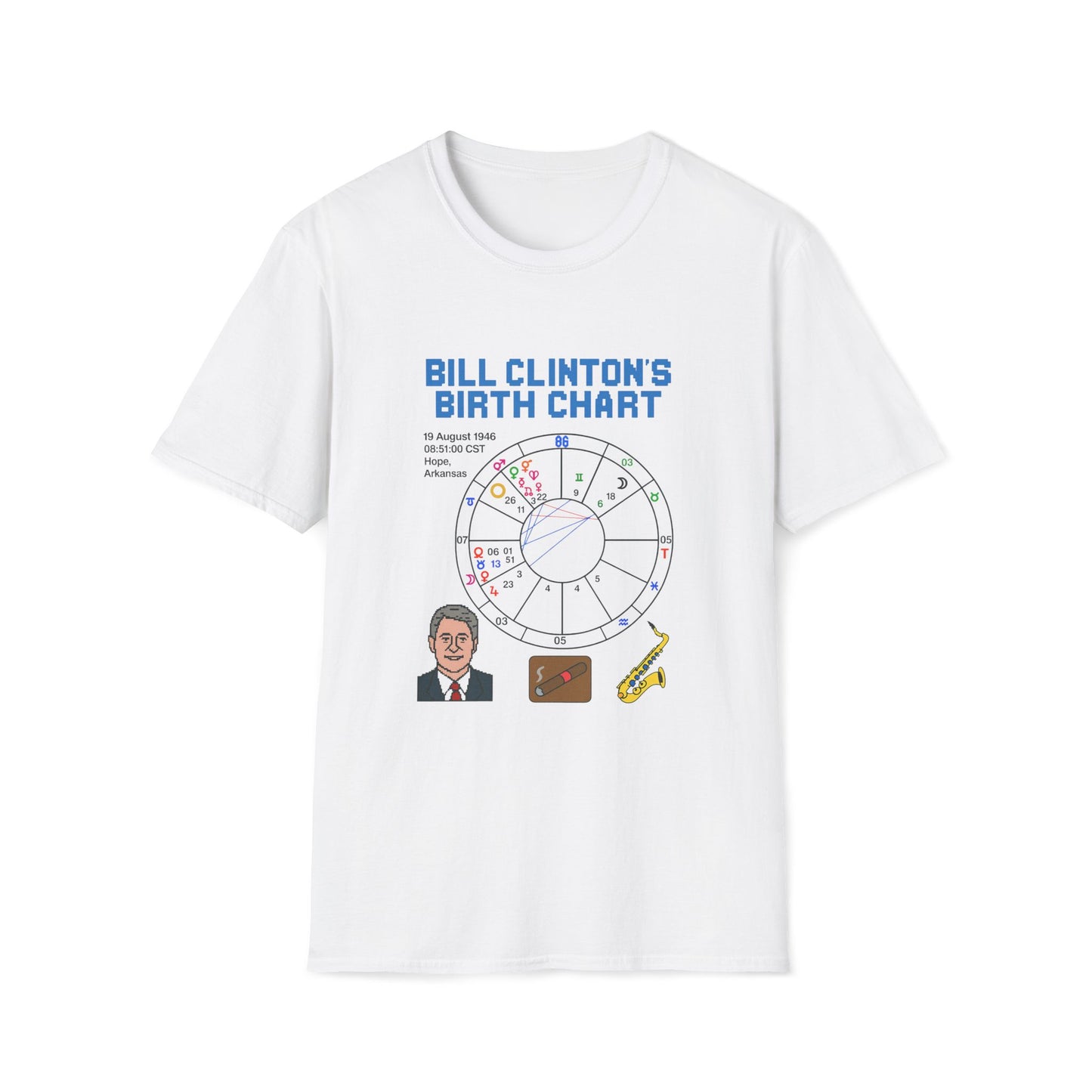 Slick Willy Birth Chart T-Shirt