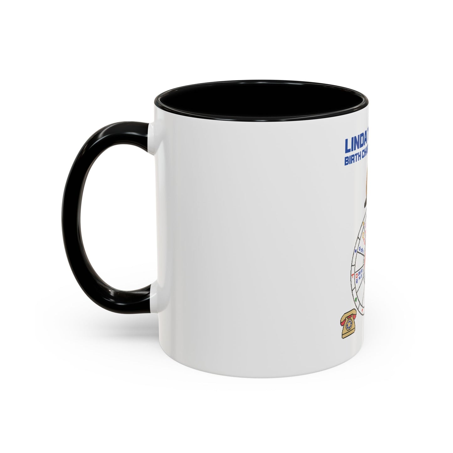Linda Tripp Birth Chart Ceramic Coffee Mug