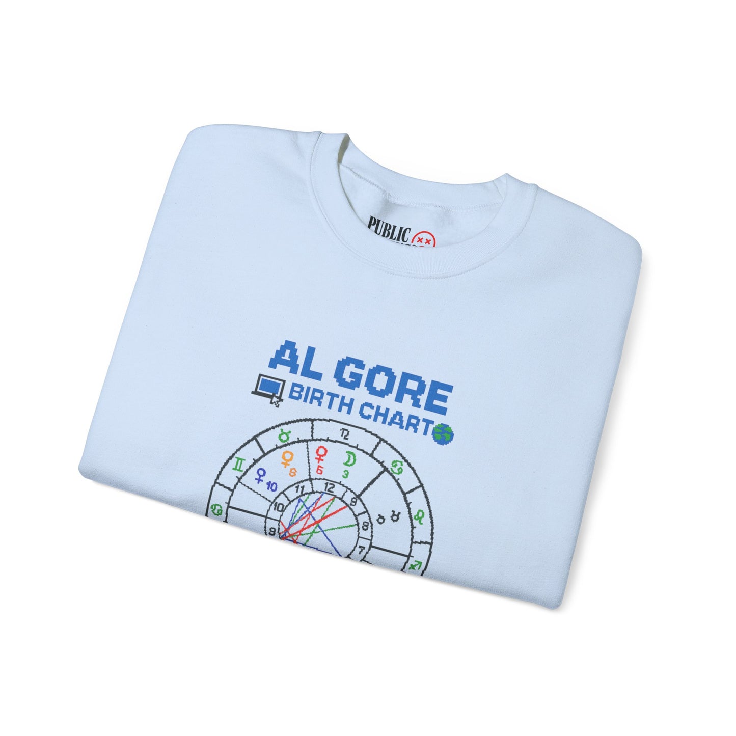 Al Gore Birth Chart Sweatshirt