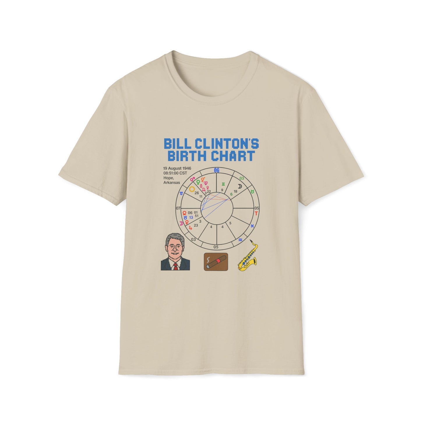 Slick Willy Birth Chart T-Shirt