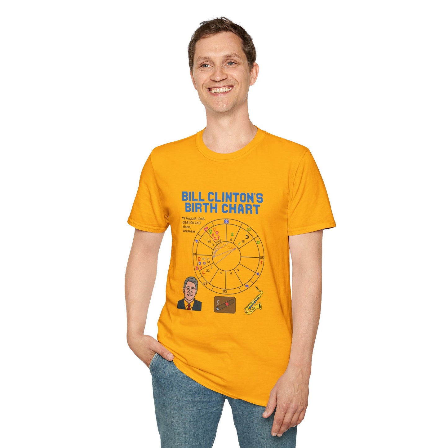 Slick Willy Birth Chart T-Shirt
