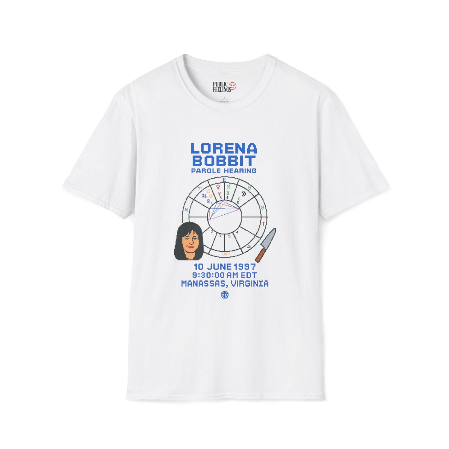 Lorena's Parole Hearing Astrology Chart Tee