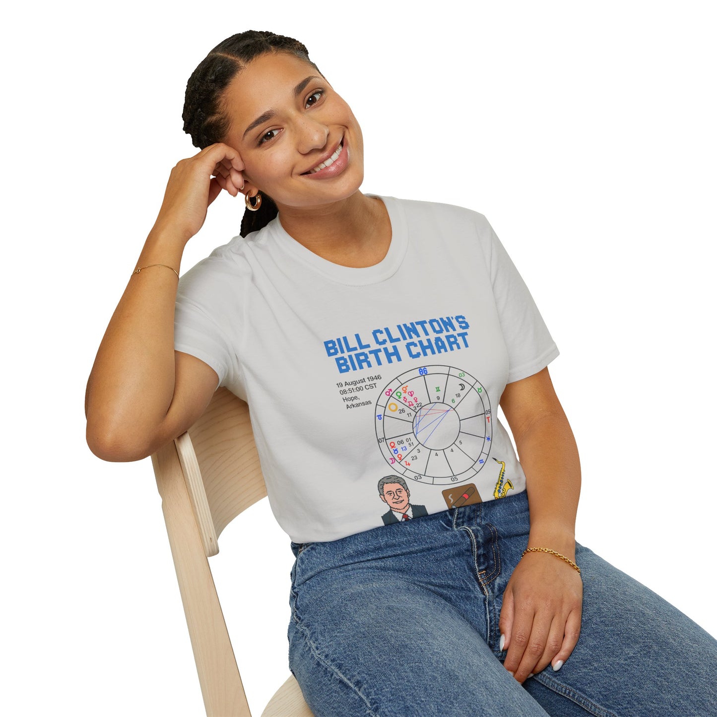 Slick Willy Birth Chart T-Shirt
