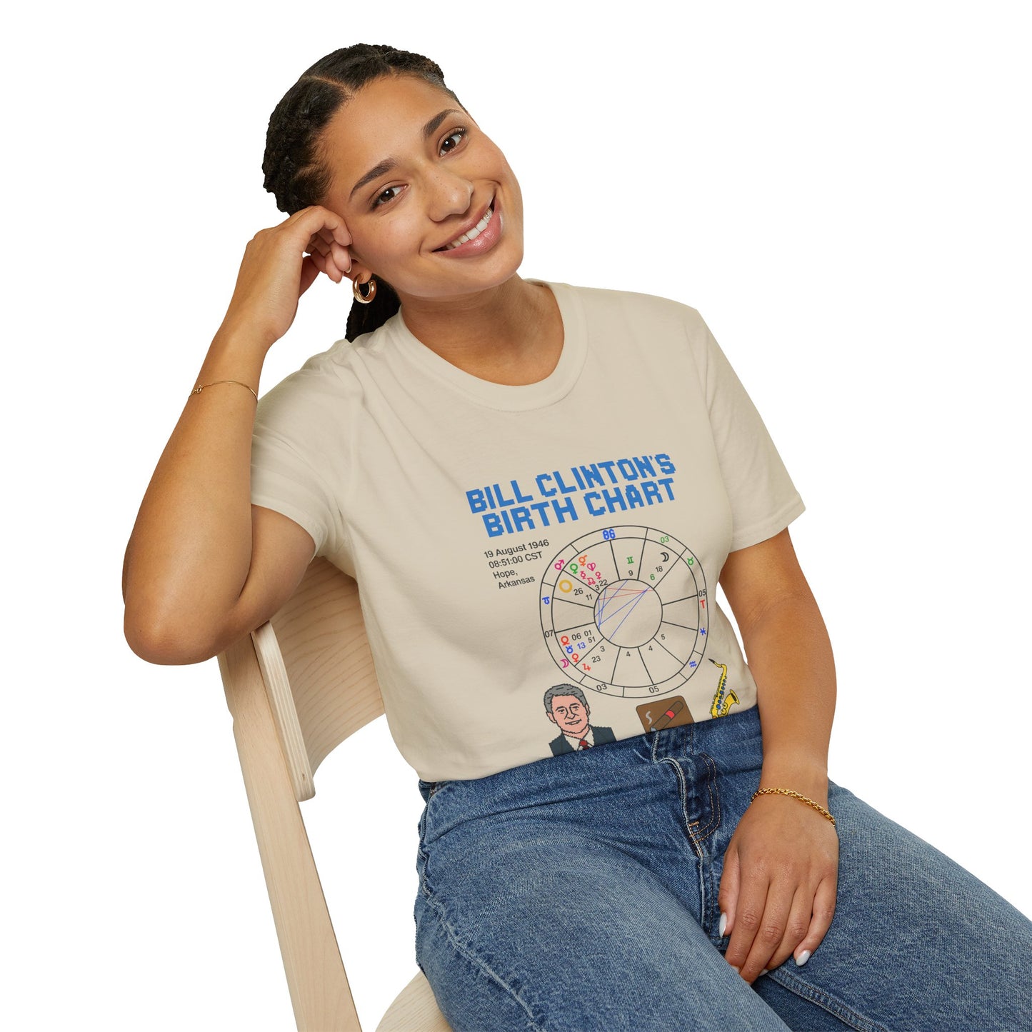 Slick Willy Birth Chart T-Shirt