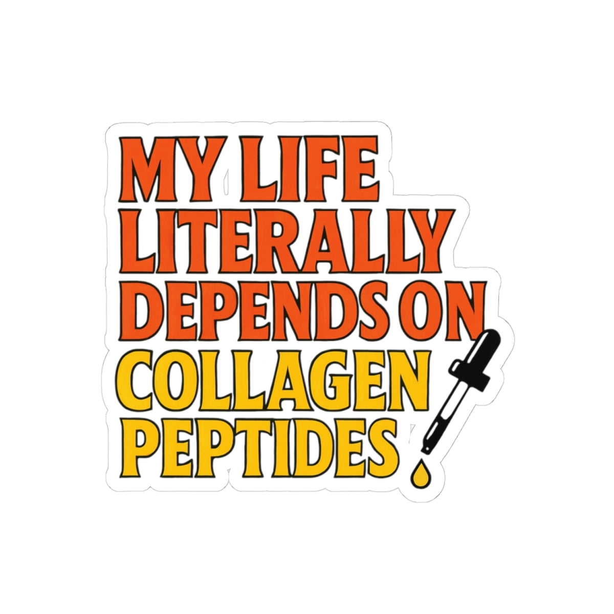 Collagen Peptides Sticker Decal
