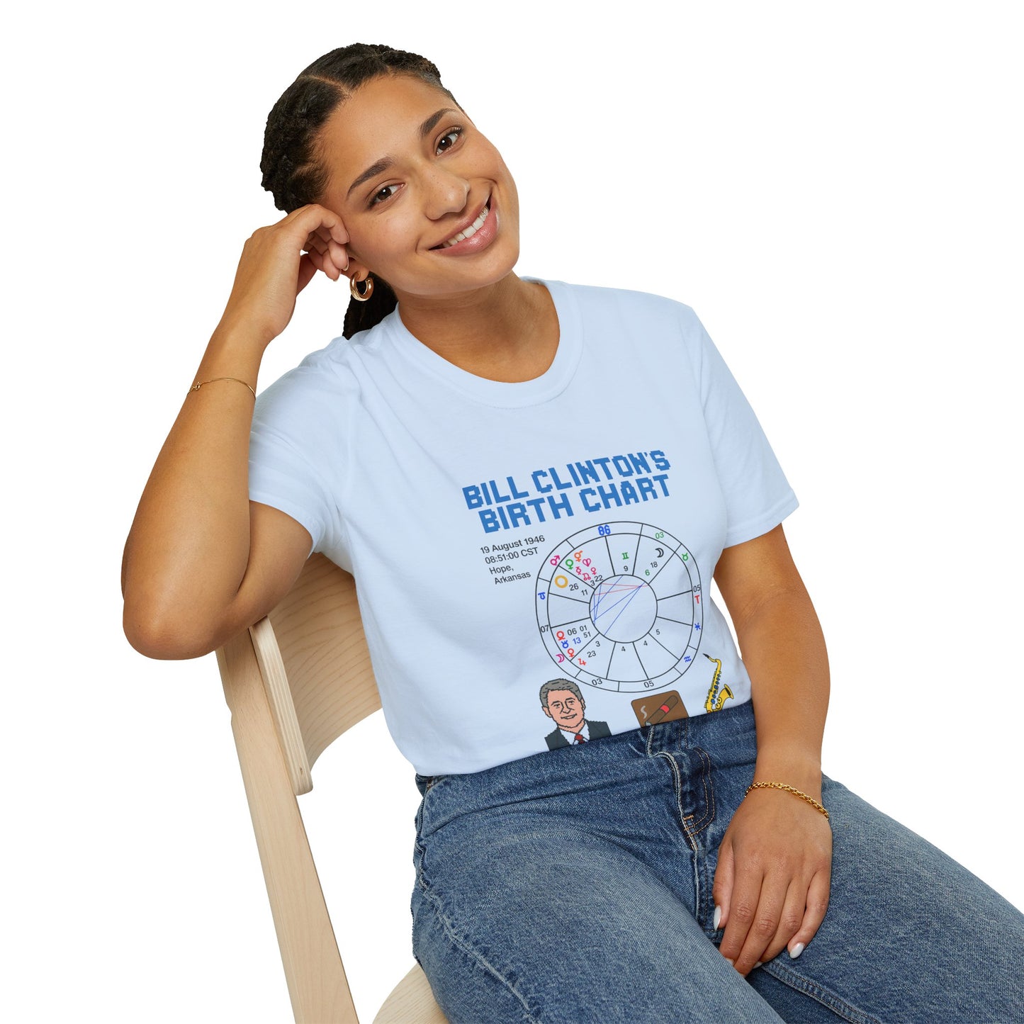 Slick Willy Birth Chart T-Shirt