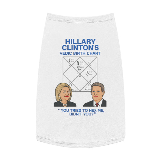 Hillary's Vedic Birth Chart Pet Tank Top