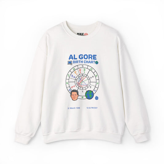 Al Gore Birth Chart Sweatshirt