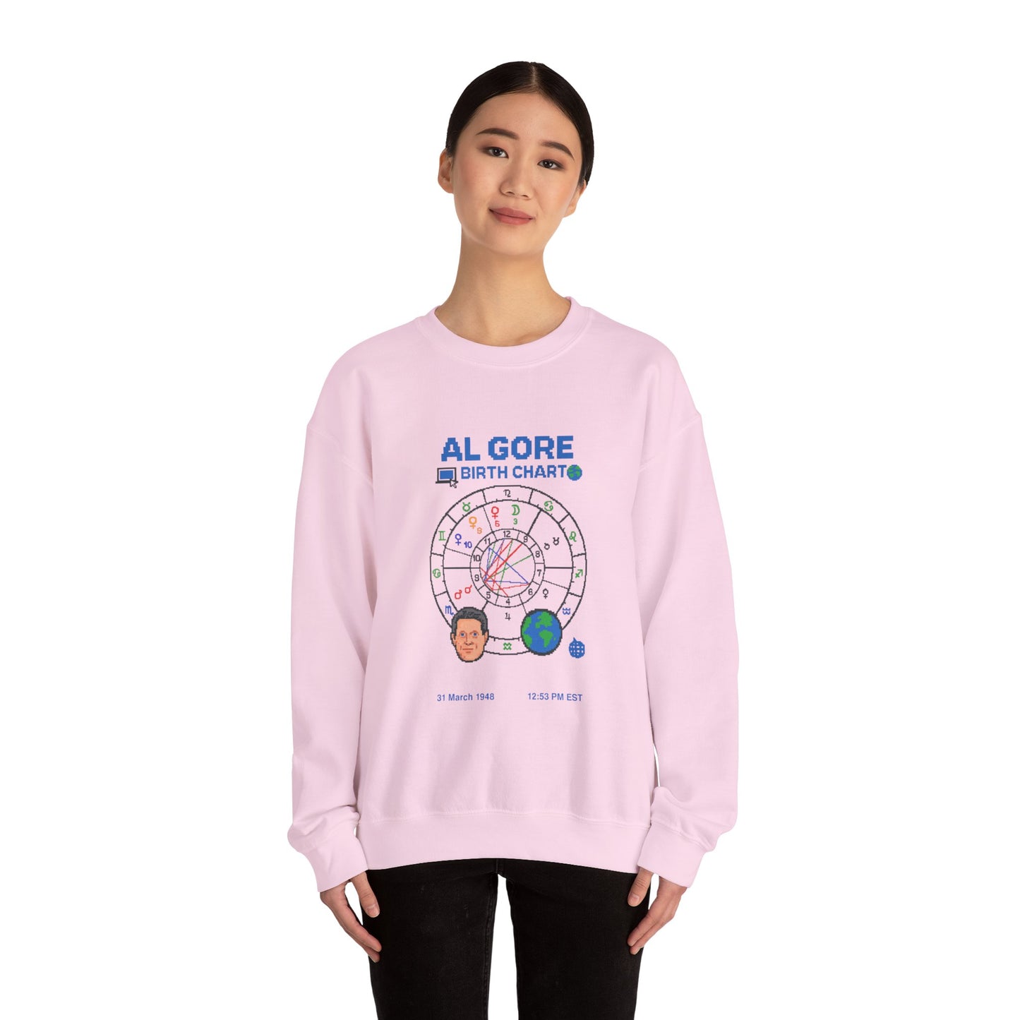 Al Gore Birth Chart Sweatshirt