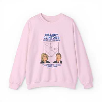 Hillary Clinton's Vedic Birth Chart Sweatshirt, Astrology Sweatshirt