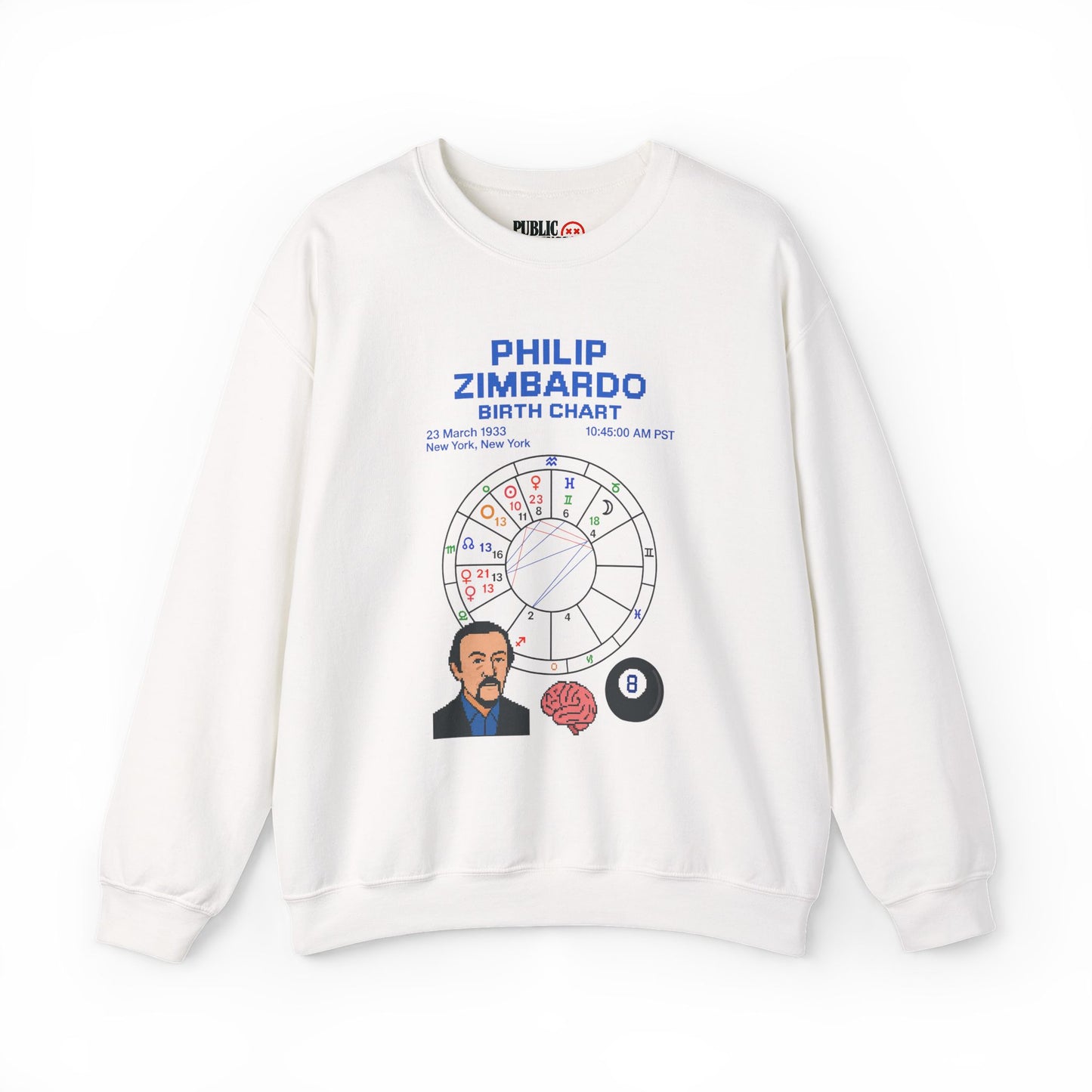 Dr. Zimbardo Birth Chart Sweatshirt