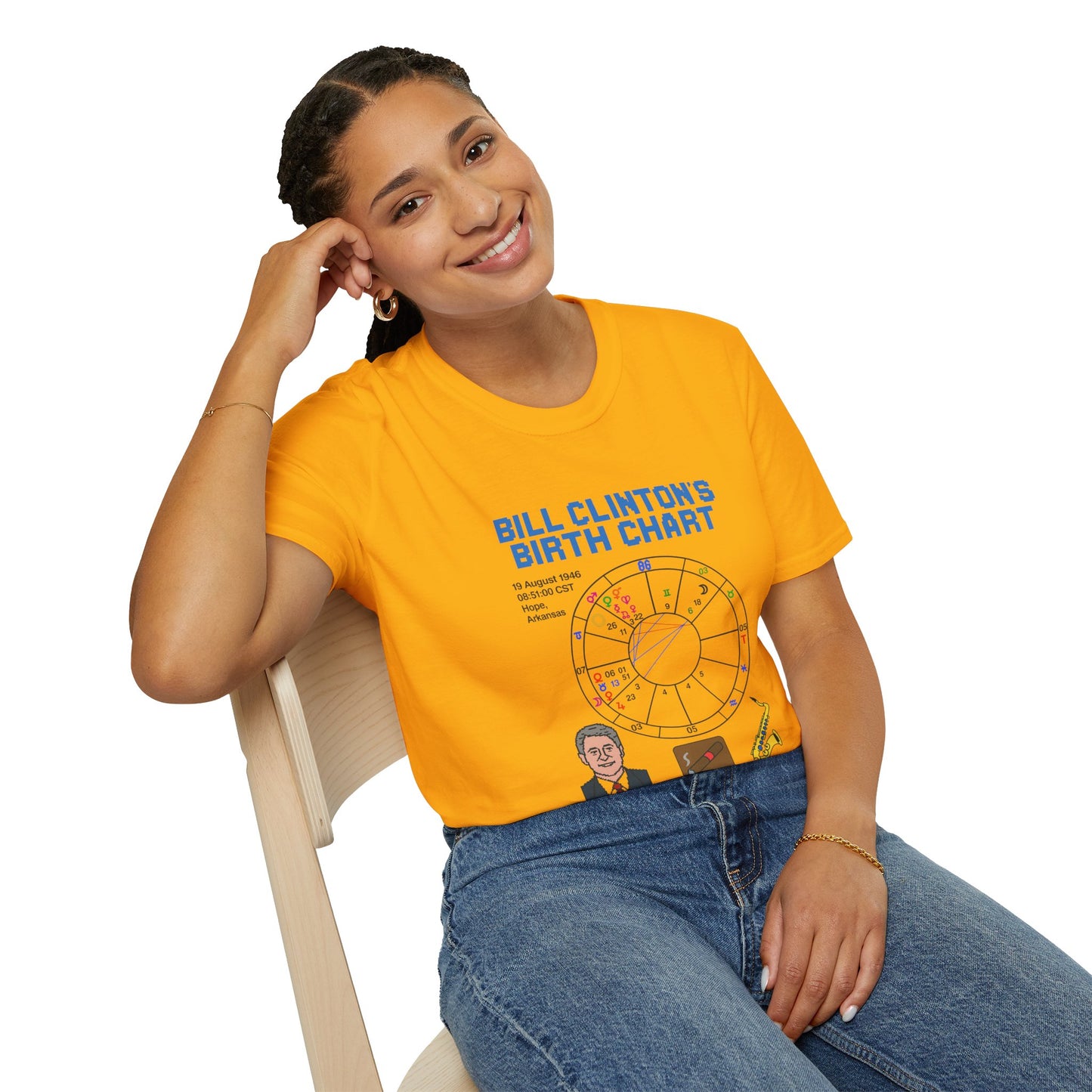 Slick Willy Birth Chart T-Shirt