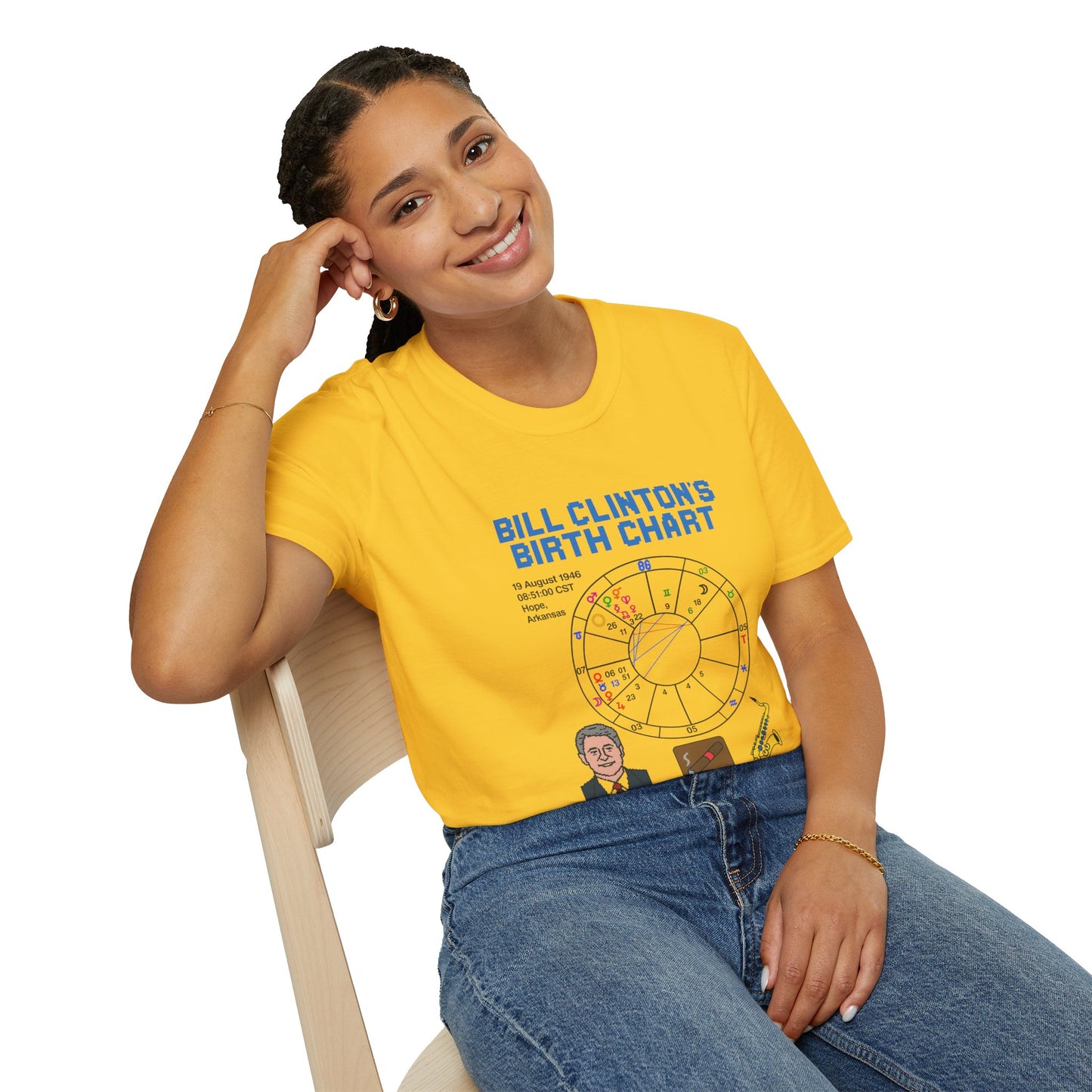 Slick Willy Birth Chart T-Shirt