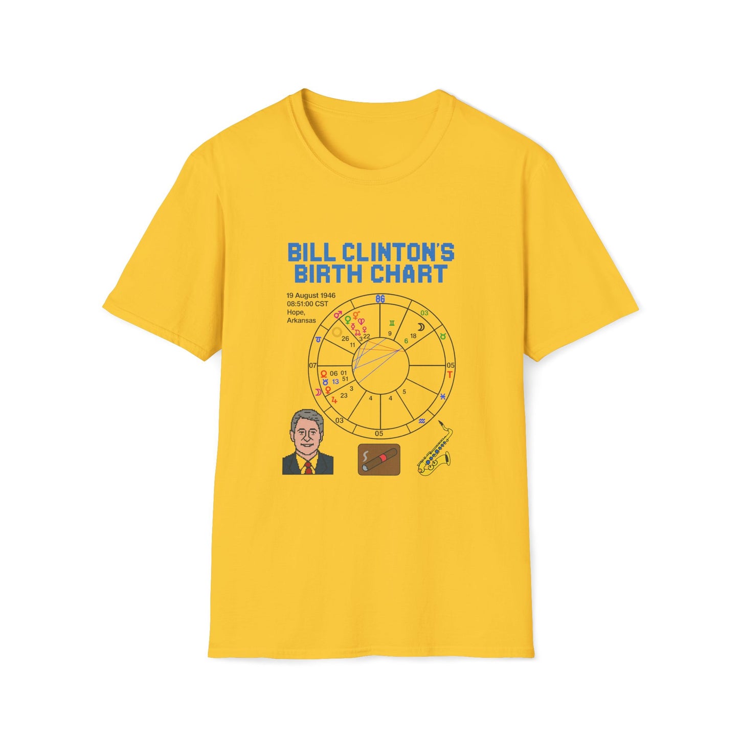 Slick Willy Birth Chart T-Shirt