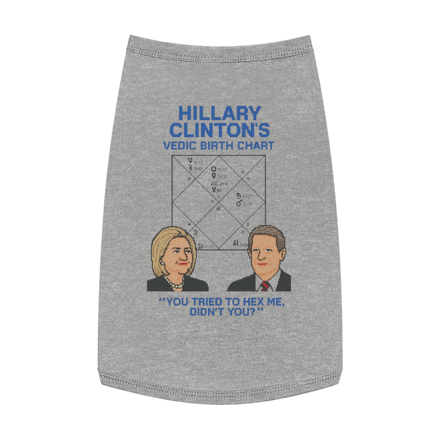 Hillary's Vedic Birth Chart Pet Tank Top