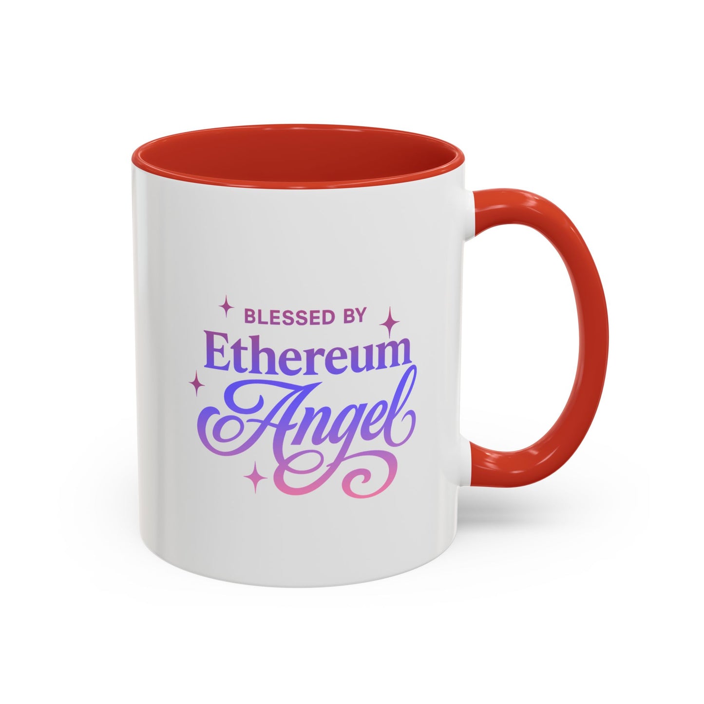 Ethereum Angel Coffee Mug - Blessed by Ethereum Angel - Mythical Gift, Unique Mug, Spiritual Decor, Coffee Lovers, Crypto Gifts