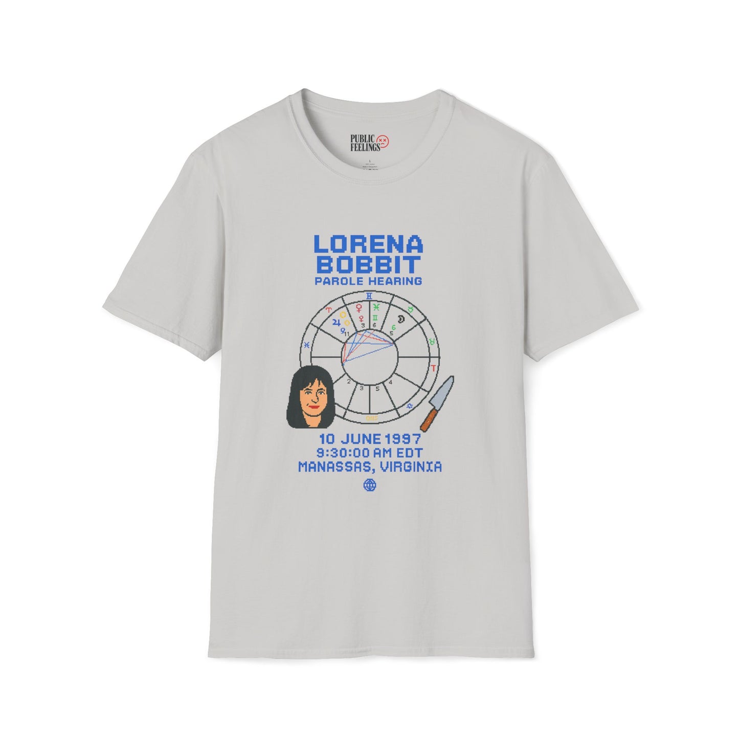 Lorena's Parole Hearing Astrology Chart Tee