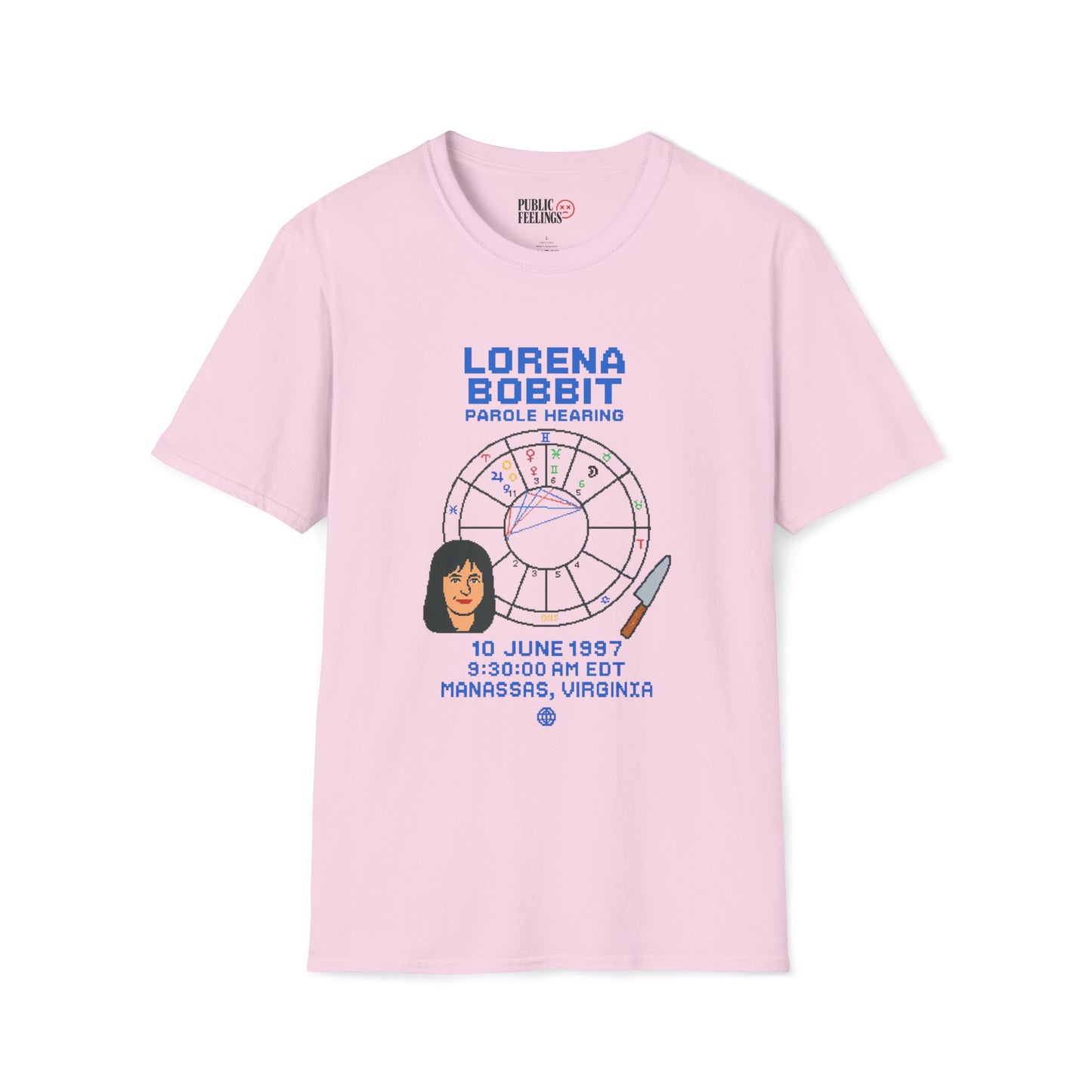 Lorena's Parole Hearing Astrology Chart Tee