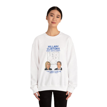 Hillary Clinton's Vedic Birth Chart Sweatshirt, Astrology Sweatshirt