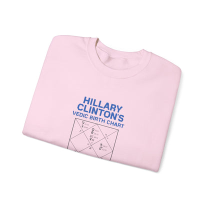 Hillary Clinton's Vedic Birth Chart Sweatshirt, Astrology Sweatshirt
