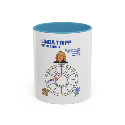 Linda Tripp Birth Chart Ceramic Coffee Mug