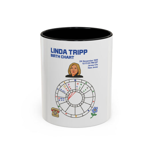 Linda Tripp Birth Chart Ceramic Coffee Mug