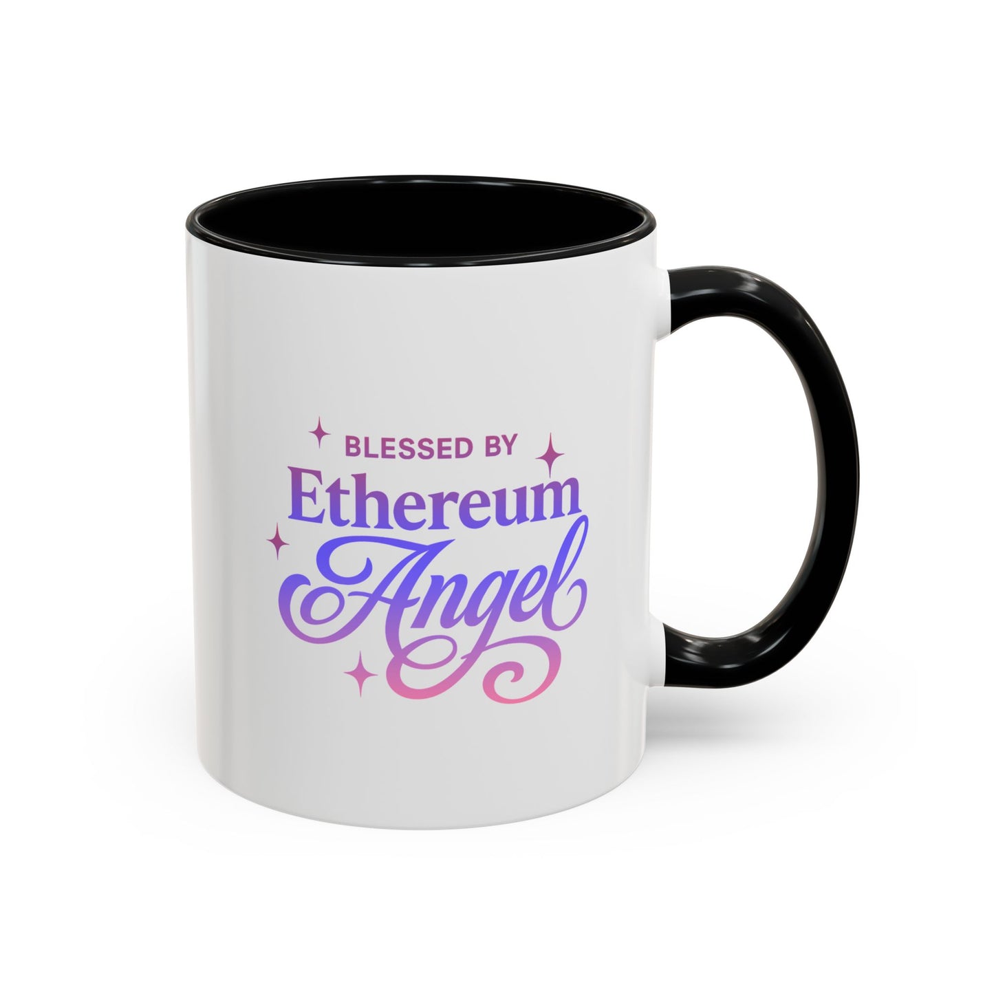 Ethereum Angel Coffee Mug - Blessed by Ethereum Angel - Mythical Gift, Unique Mug, Spiritual Decor, Coffee Lovers, Crypto Gifts